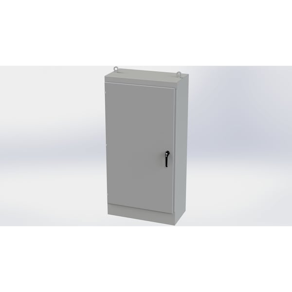 Saginaw Control & Engineering 3 Point Latch with Padlock/Keylock Handle Electrical Enclosures, 72 in H, 18 in D, 36 in W SCE-723618FS - main